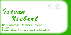 istvan nieberl business card